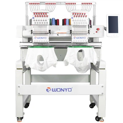 Máquina computadorizada principal do bordado de Wonyo 2 com peças sobresselentes
