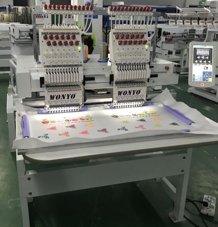 WONYO 2 Heads T-shirt Embroidery Machine