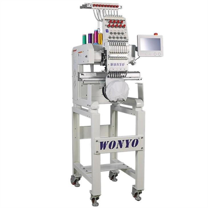 High Speed Computer Wonyo 1 Head Embroidery Machines For Shirt Cap Flat Embroidery Chinese Manufacturer