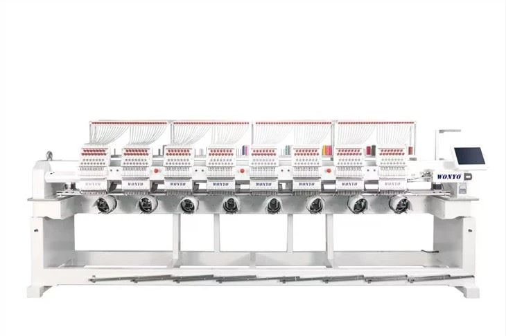 New 8 Heads 9 12 15 Needles Flat T-shirt Computerized Embroidery Machine Price in China