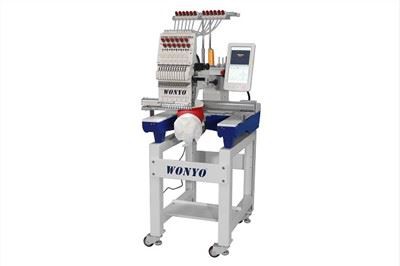Máquina de bordar industril de cabeça única para bonés camisetas bolsas